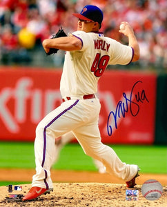 Vance Worley Signed 8x10 Philadelphia Phillies Cream Jersey Photo SI - Sports Integrity