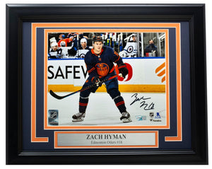 Zach Hyman Signed Framed Edmonton Oilers 8x10 Photo Fanatics - Sports Integrity