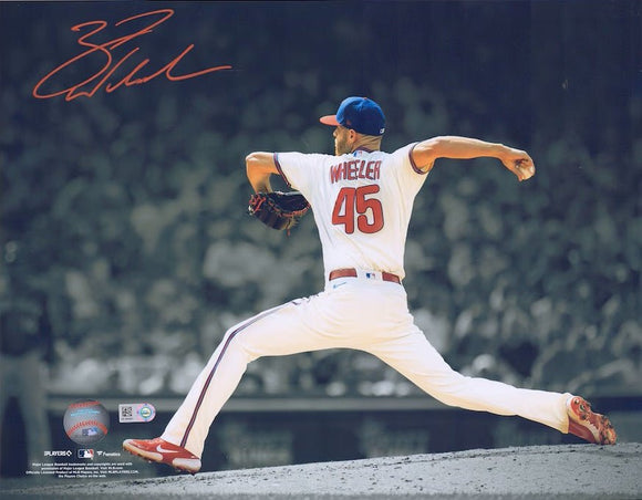 Zack Wheeler Signed 11x14 Philadelphia Phillies Photo Fanatics - Sports Integrity