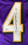Zay Flowers Baltimore Signed Purple Pro-Cut Football Jersey BAS