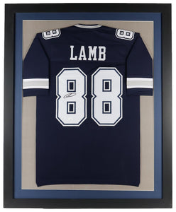 Cowboys Ceedee Lamb Signed Framed Custom Blue Pro-Style Football Jerse –  Sports Integrity