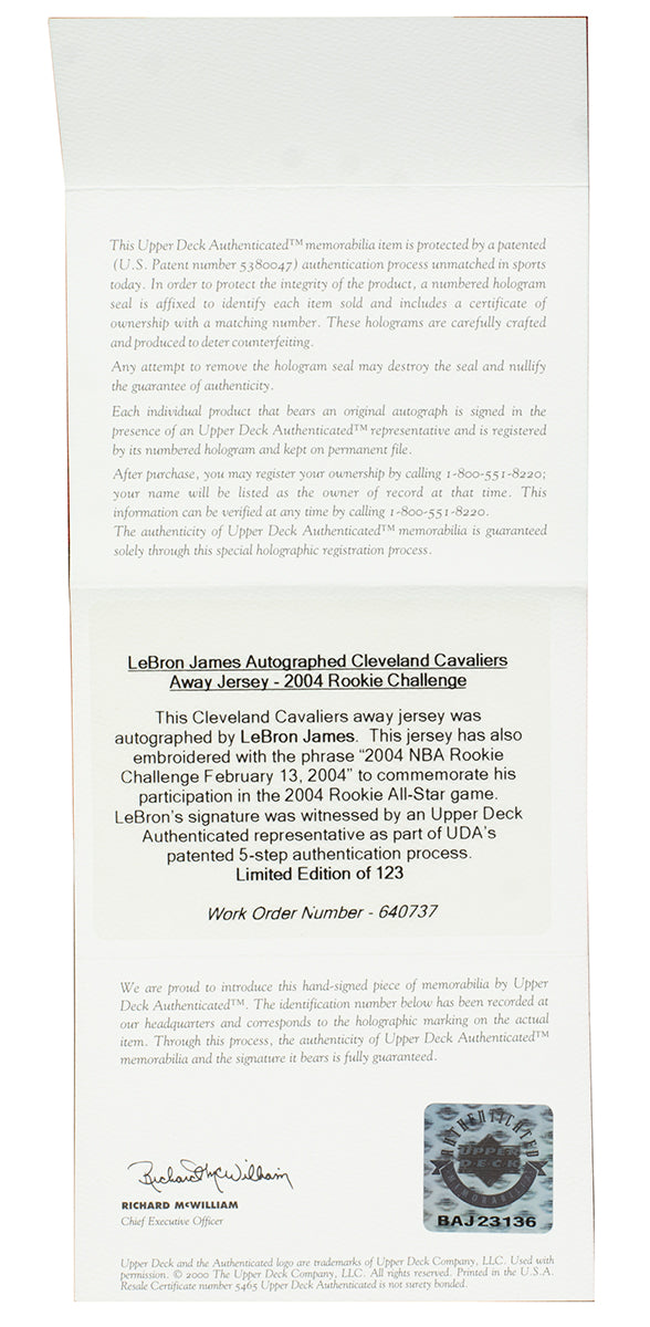 Lot Detail - Rookie Era LeBron James Cleveland Cavaliers Reversible Practice  Jersey