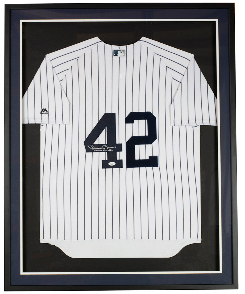 Mariano Rivera Signed Framed Yankees Majestic Jersey Yankee For Life –  Sports Integrity